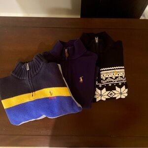 Ralph Lauren - 3/4 Zip-Up Sweater Trio